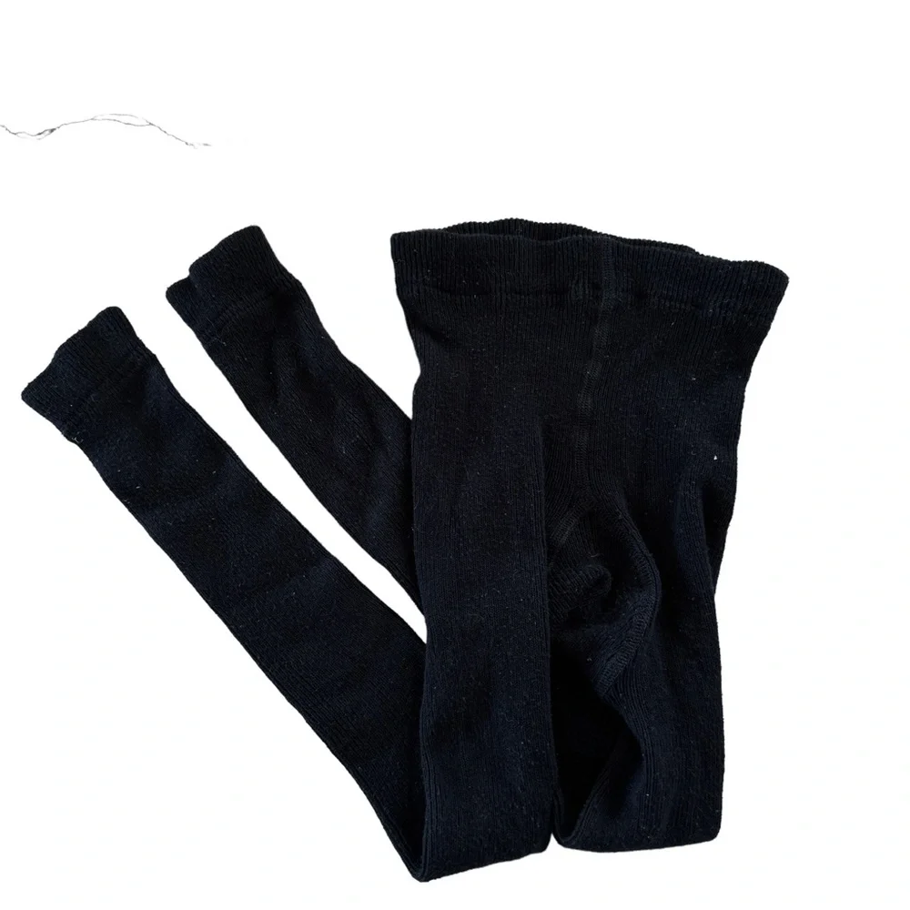 Hanna Andersson Ribbed Footless Tights - Picture 2 of 4